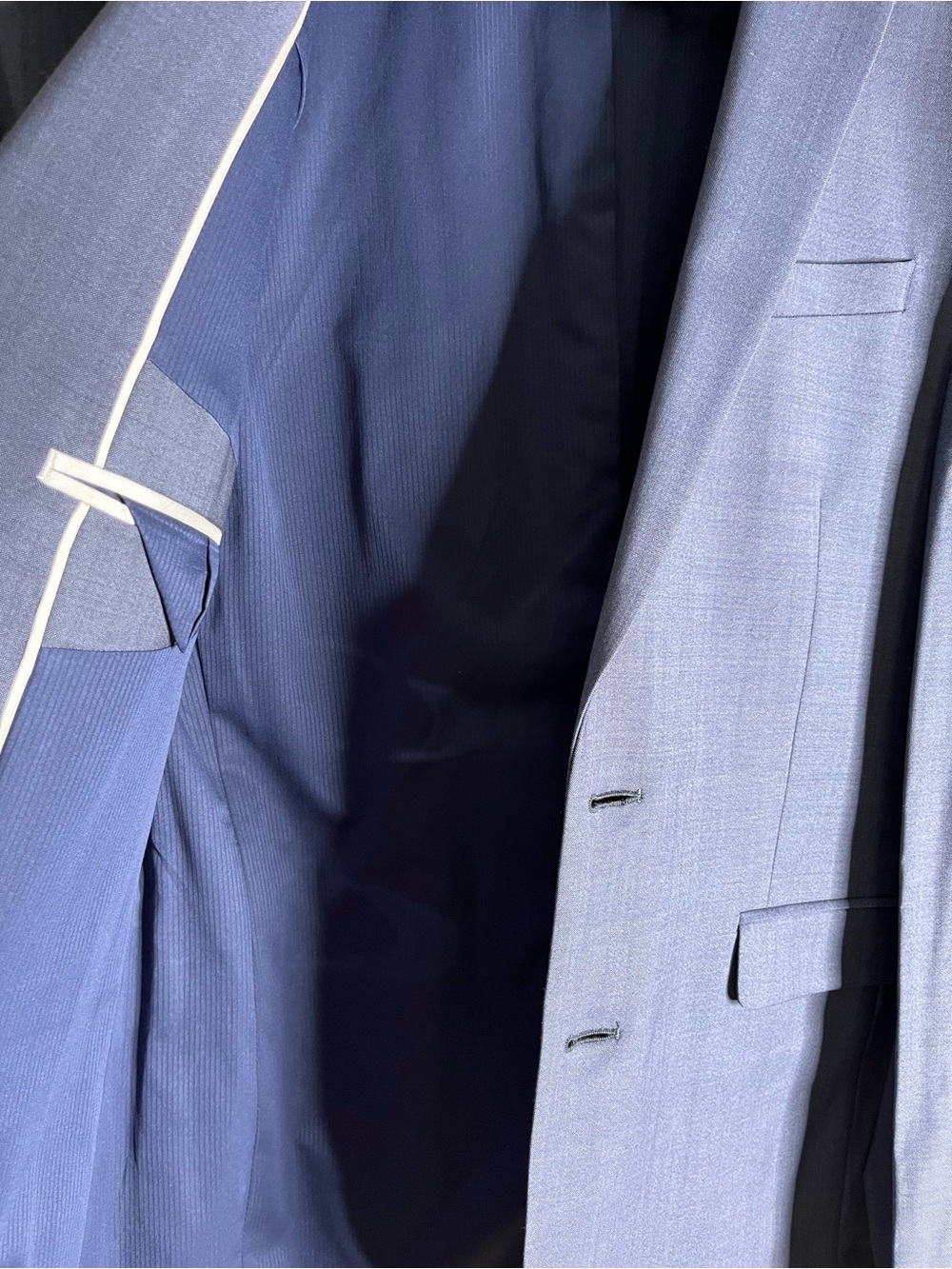 Express Men's Gray Suit Blazer/Pants Bundle Extra Slim 38R/28X32 - Picture 6 of 10